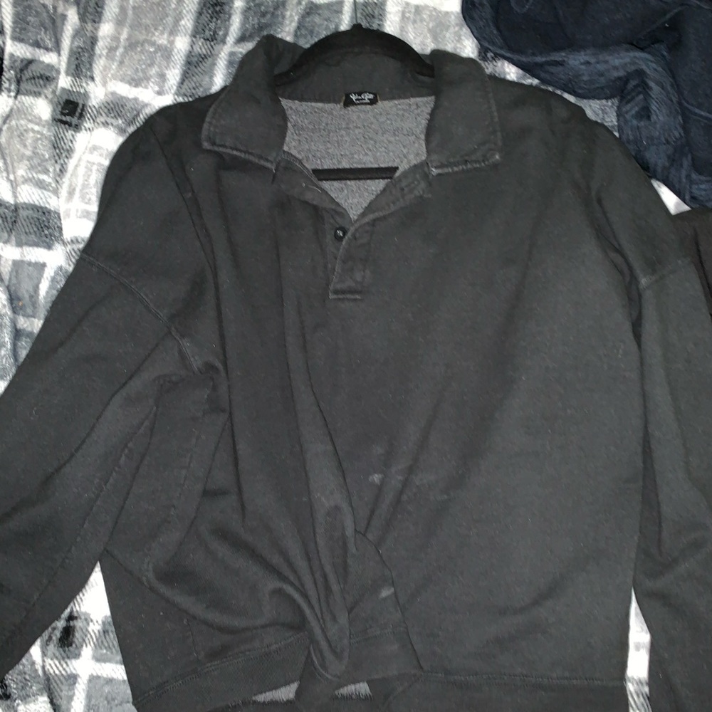 brandy Melville collared sweatshirt